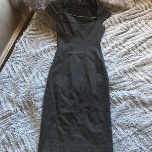 Bebe: charcoal grey dress